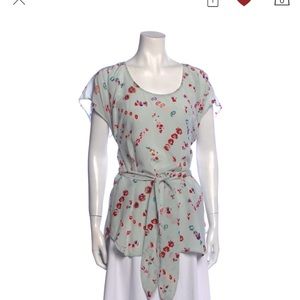 Rebecca Taylor, blue silk tunic, Sz 8